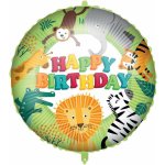 Procos Fóliový balónHappy Birthday Jungle 46 cm – Zboží Dáma