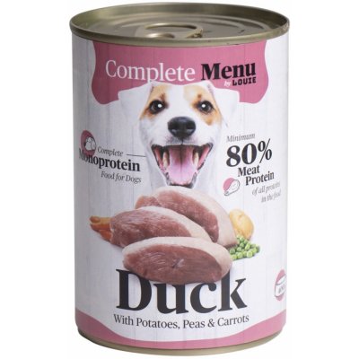 Louie Dog Complete Menu Dog Duck Monoprotein 400 g – Hledejceny.cz