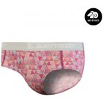 Sensor kalhotky Merino Impress pattern růžová – Zboží Dáma