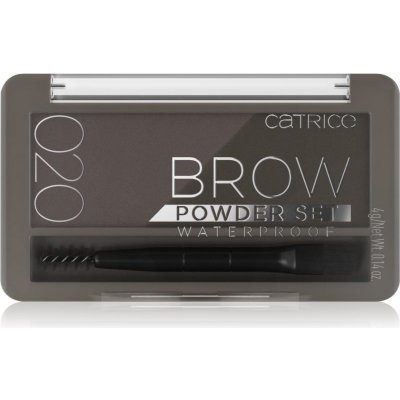 Catrice Brow Powder Set Waterproof set na obočí voděodolný 020 Ash Brown 4 g – Zboží Dáma