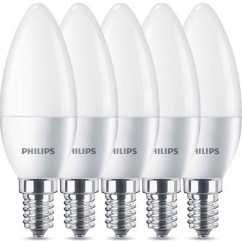 Philips LED žárovka B39 FR E14 5.5W 40W teplá bílá 2700K , svíčka