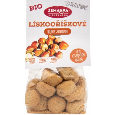 Zemanka Bezlepkové pohankové bio hrudky s lískovými oříšky 100 g – Zboží Mobilmania