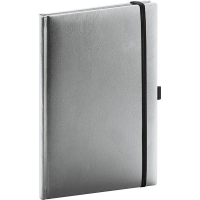 Notique Notes Balacron, stříbrný, linkovaný, 15 × 21 cm – Sleviste.cz