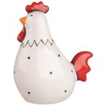 Kohout s červenými detaily z keramiky na postavení 11 x 6 x 13 cm – Hledejceny.cz