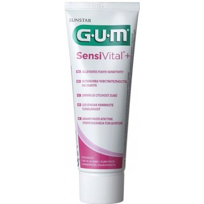 GUM SensiVital+ zubní gel pro citlivé zuby s CPC 0 05 % 75 ml – Sleviste.cz