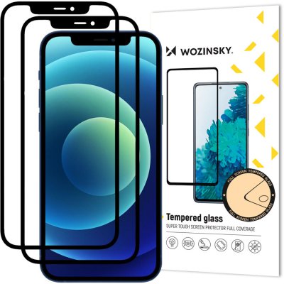 Wozinsky Full Glue 2x tvrzené sklo iPhone 12, 12 PRO Case friendly černé 9111201915831