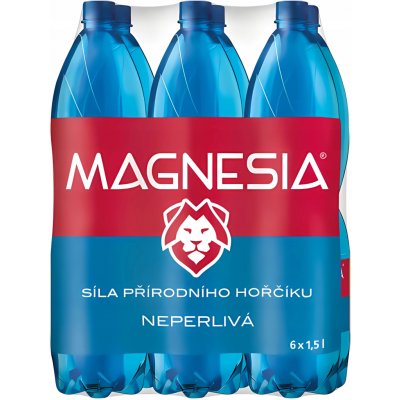 Magnesia neperlivá minerální voda 6 × 1,5 l – Hledejceny.cz