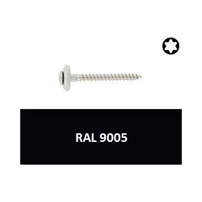 Vrut s podl. 15mm, nerez A2 4,5x60 Torx RAL9005 (Art.8790) – Hledejceny.cz