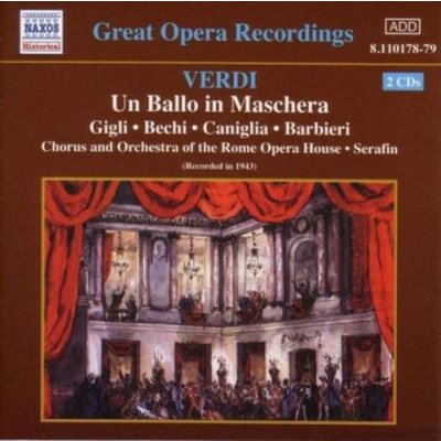 Verdi - Un Ballo In Maschera Serafin Gigli Caniglia + – Zboží Mobilmania