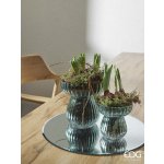 Jarní skleněná váza Bifold 1ks, 15,5x15 cm - Modrá – Zboží Dáma