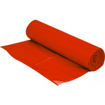 Pytle na odpad, 15 ks, 120 l, T 100, 70 x 110 cm, červený – Zboží Mobilmania