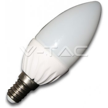 V-tac E14 LED žárovka 4W svíčka Neutrální bílá