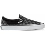 Vans classic Slip On black/pewter checkerboard – Zboží Dáma