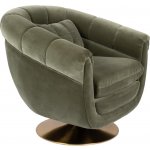 Dutchbone Member olivově zelené sametové otočné – Zboží Dáma