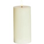 SIRIUS LED svíčka na baterie vosková Sille Ivory, Ø 7,5 × 15 cm, bílá, 2× AA – Hledejceny.cz