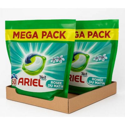 Ariel gelové kapsle 3v1 Ranní rosa Universal 2 x 50 PD – Zboží Mobilmania