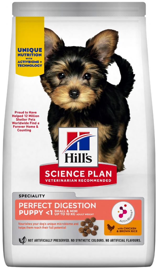 Hill’s Science Plan+AB PftDig Puppy Sm&Mini Chicke Rice 4 kg