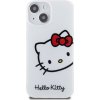 Pouzdro a kryt na mobilní telefon Hello Kitty IML Head Logo iPhone 15 White