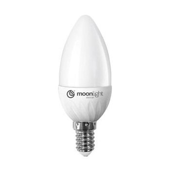 Moonlight LED žárovka E14 220-240V 7W 570lm 3000k teplá 25000h 2835 37mm/100mm