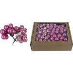 MOREX Skleněné baňky na drátku růžové, pr.2,5cm, S0571-05/BOX 144 ks – Hledejceny.cz