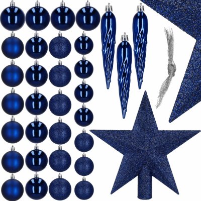 SPRINGOS Vánoční ozdoby modré mix sada 33ks CA1146-XG – Hledejceny.cz
