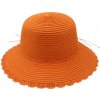 Klobouk Hologramme Paris Dámský letní klobouk Hermine oranžový