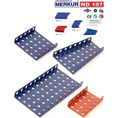 Merkur ND 107 Desky zkosené a zahnuté 8ks – Zboží Živě