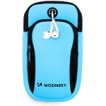 AppleMix Sportovní pouzdro na ruku WOZINSKY pro Apple iPhone - reflexní - látkové - modré – Zboží Živě
