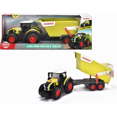 Dickie Farm Velký traktor Claas s přívěsem 64 cm