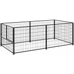vidaXL Psí kotec černý 200 x 100 x 70 cm ocel – Hledejceny.cz