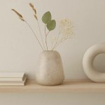 BePureHome Skleněná váza Summer béžová 21 cm – Hledejceny.cz