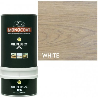 Rubio Monocoat 2C Oil Plus 1,3 l White 5% – Zboží Mobilmania