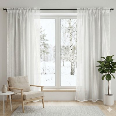 Takoy Hotová záclona 400x290 se zlatým lurexem Luxury shiny-HT-01146 | 400 x 290 cm – Hledejceny.cz
