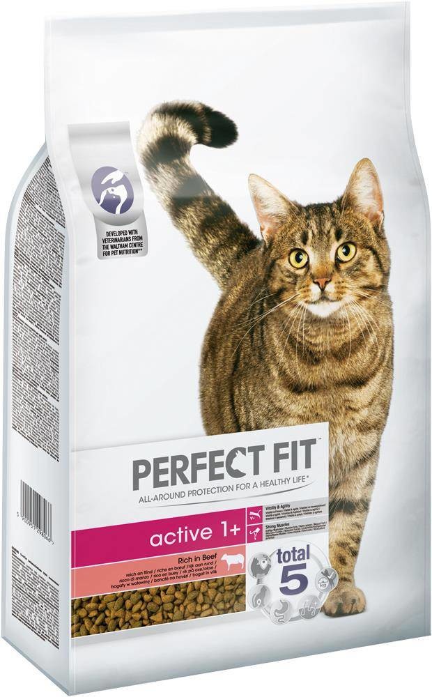 Perfect Fit suché kompletní krmivo pro dospělé kočky s vysokým obsahem hovězího masa 7 kg