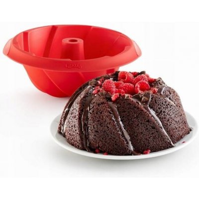 Lékué Silikonová forma na bábovku Spiral Savarin 20 cm červená – Zboží Dáma