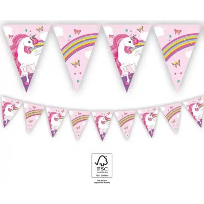Procos GIRLANDA vlaječková Jednorožec Unicorn duhový 2,3 m – Hledejceny.cz