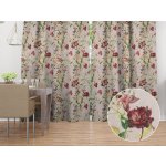Biante Dekorační závěs PML-083 Květiny a motýli na béžovém 145x220 cm – Hledejceny.cz