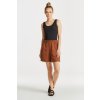 Dámské šortky Gant šortky LINEN VISCOSE PULL-ON SHORTS hnědá