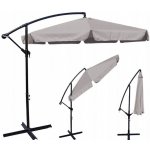 Ekspan Velký závěsný zahradní slunečník 350 cm Světle-šedá – Hledejceny.cz