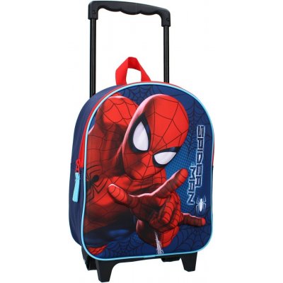 Vadobag batoh na kolečkách Spiderman Marvel modrý