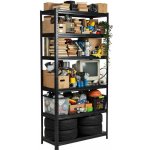 Mamutex Standard Regál 180 x 80 x 40 cm 5 polic černý – Sleviste.cz