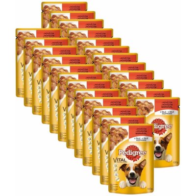 Pedigree s hovězím masem v želé 24 x 100 g – Hledejceny.cz