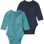 Lupilu Chlapecké body s dlouhými rukávy BIO 2kusy navy modrá zelená – Zboží Mobilmania