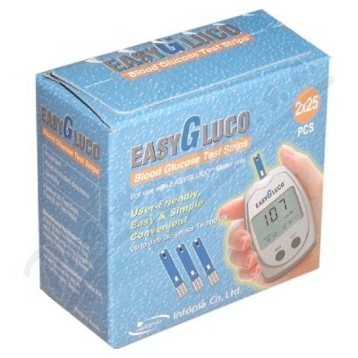 EasyGluco auto-coding testovací proužky 2 x 25 ks – Hledejceny.cz