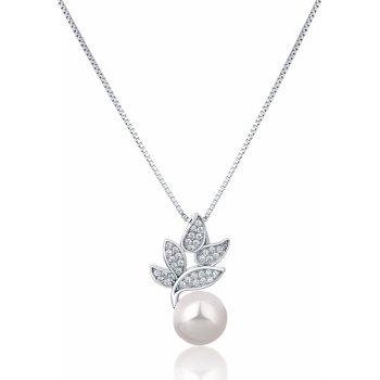 JwL Luxury Pearls Překrásný stříbrný s pravou perlou a zirkony JL0785