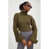 Dámský svetr a pulovr Answear Lab Svetr dámský hřejivý s golfem TT3014.2.tjs zelená