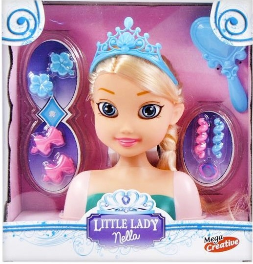 CreativeToys Česací hlava Elsa 22cm