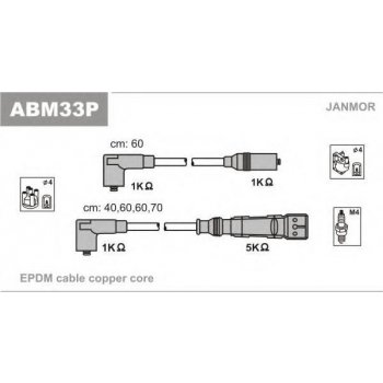 JANMOR Sada kabelů pro zapalování JNM ABM33P