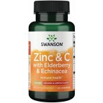 Swanson Zinc & C Lozenges w/ Elderberry & Echinacea-Orange & Lemon Flavor 60 ks pastilka – Hledejceny.cz