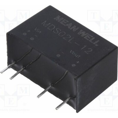 MEAN WELL MDS02L-12 Měnič: DC/DC; 2W; Uvst: 4,5÷5,5VDC; Uvýst: 12VDC; Ivýst: 167mA; SIP7 – Hledejceny.cz